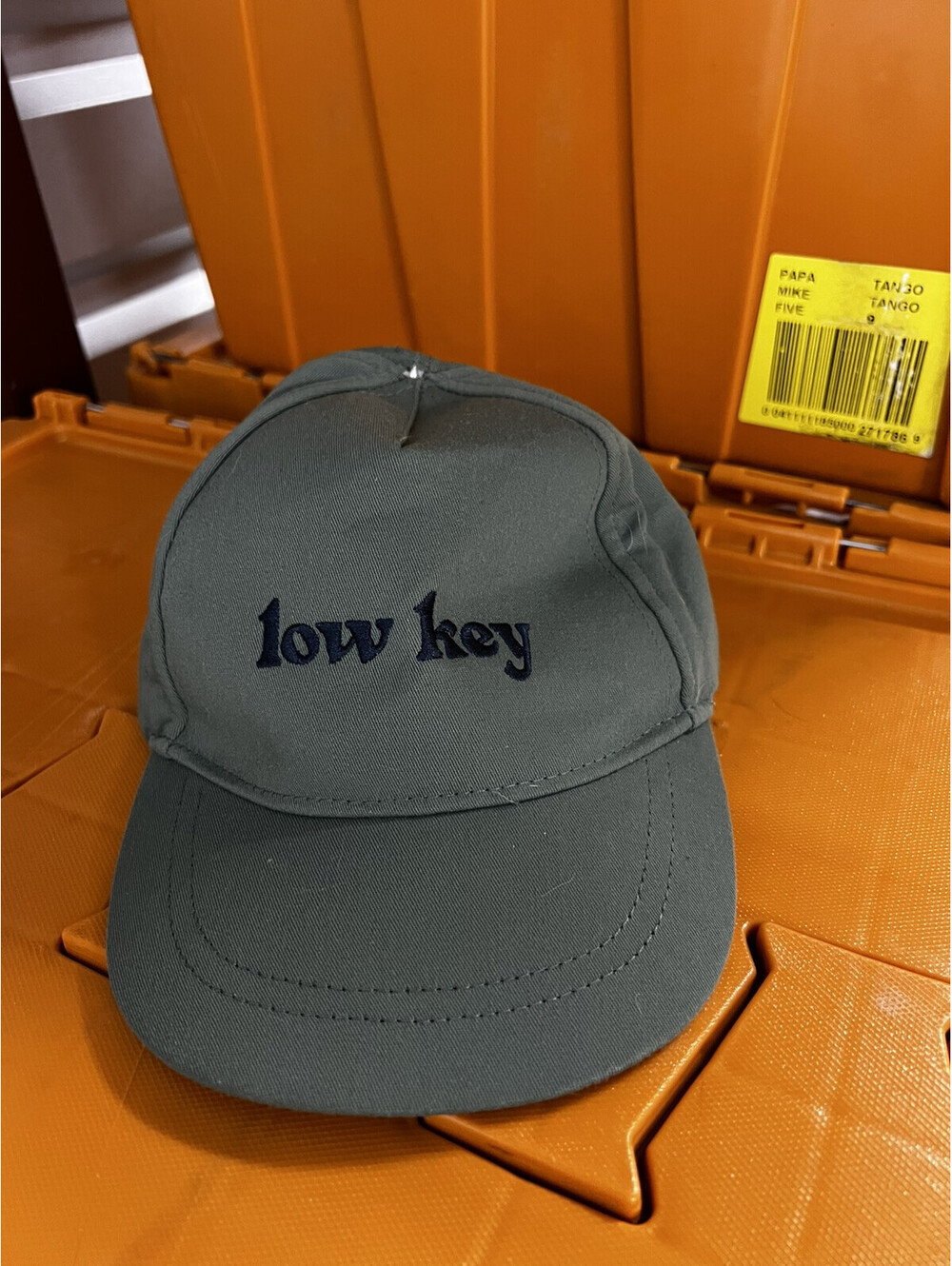 Top Paw Gray “Low Key” Adjustable Pet Baseball Hat Size L/XL